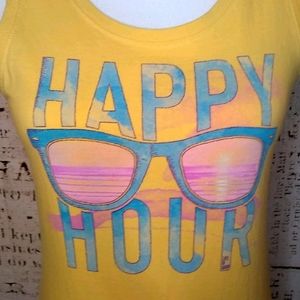 Life is Good HAPPY HOUR tank top shirt sunglasses